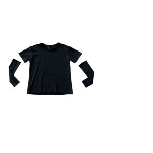 T-Shirt Basic Manicotti Nera